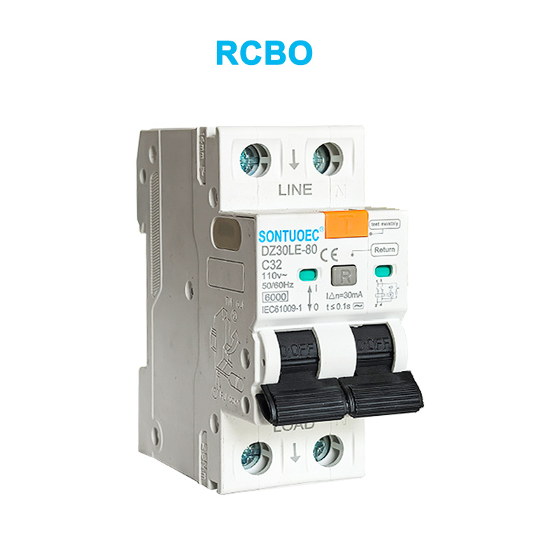 2p leakage circuit breaker 6ka iec61009.1Sandard kalitao RCBO