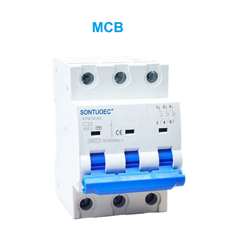 STM1663-63 Miniature circuit breaker 6ka 1p 2p 3p 4p 16a 230 / 400v McB