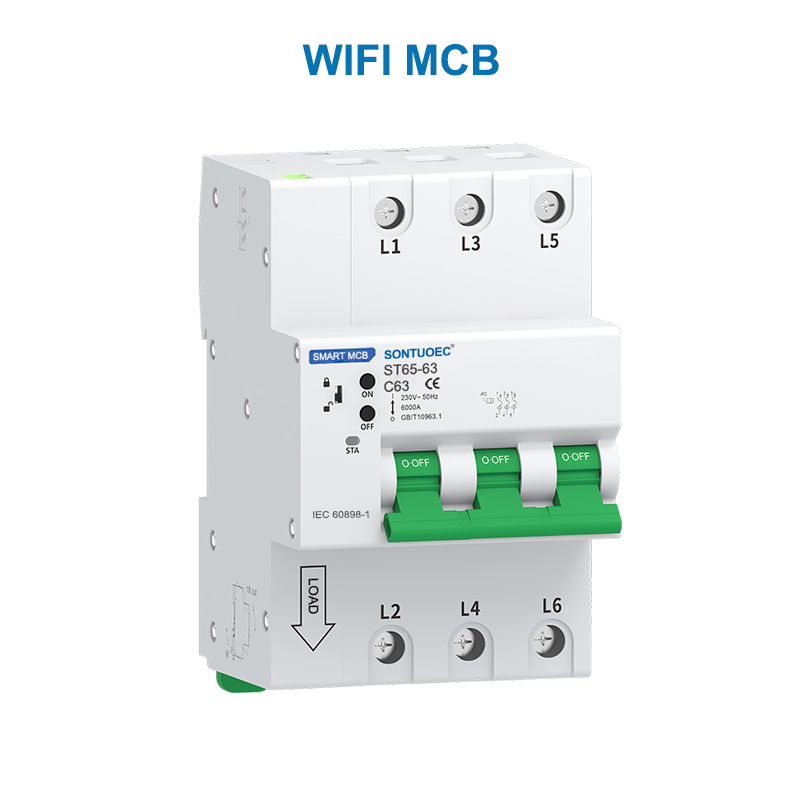 Wifi rs485 multifunctional IOT intelligent mcb rcbo manan-tsaina micro circuit breaker
